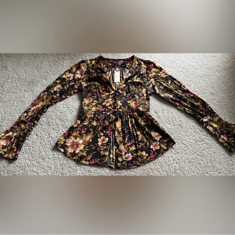 Anthropologie - Deep V Tunic - Size SX - Picture 3 of 8